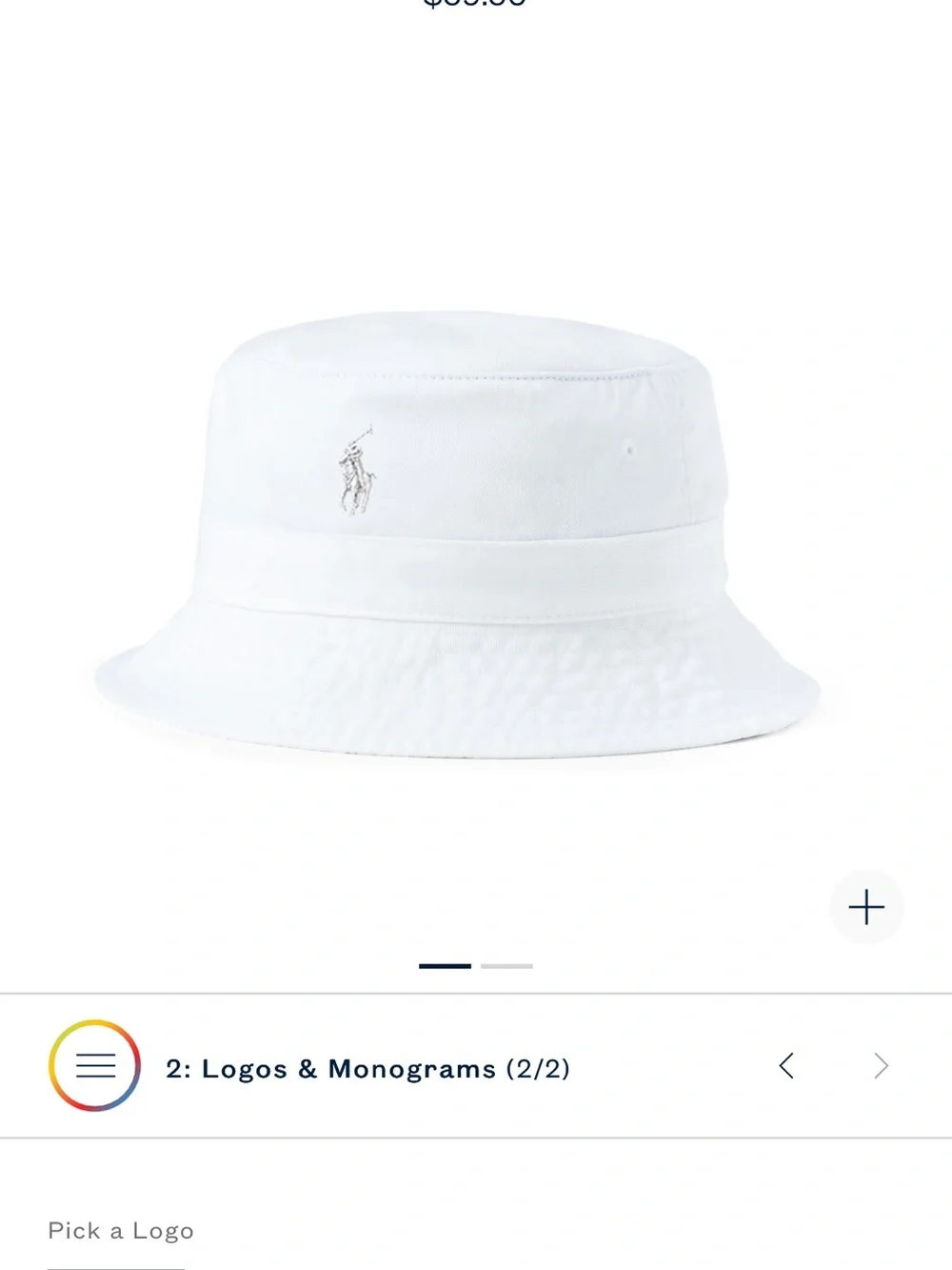 Polo by Ralph Lauren White Bucket Hat with Embroidered Pony